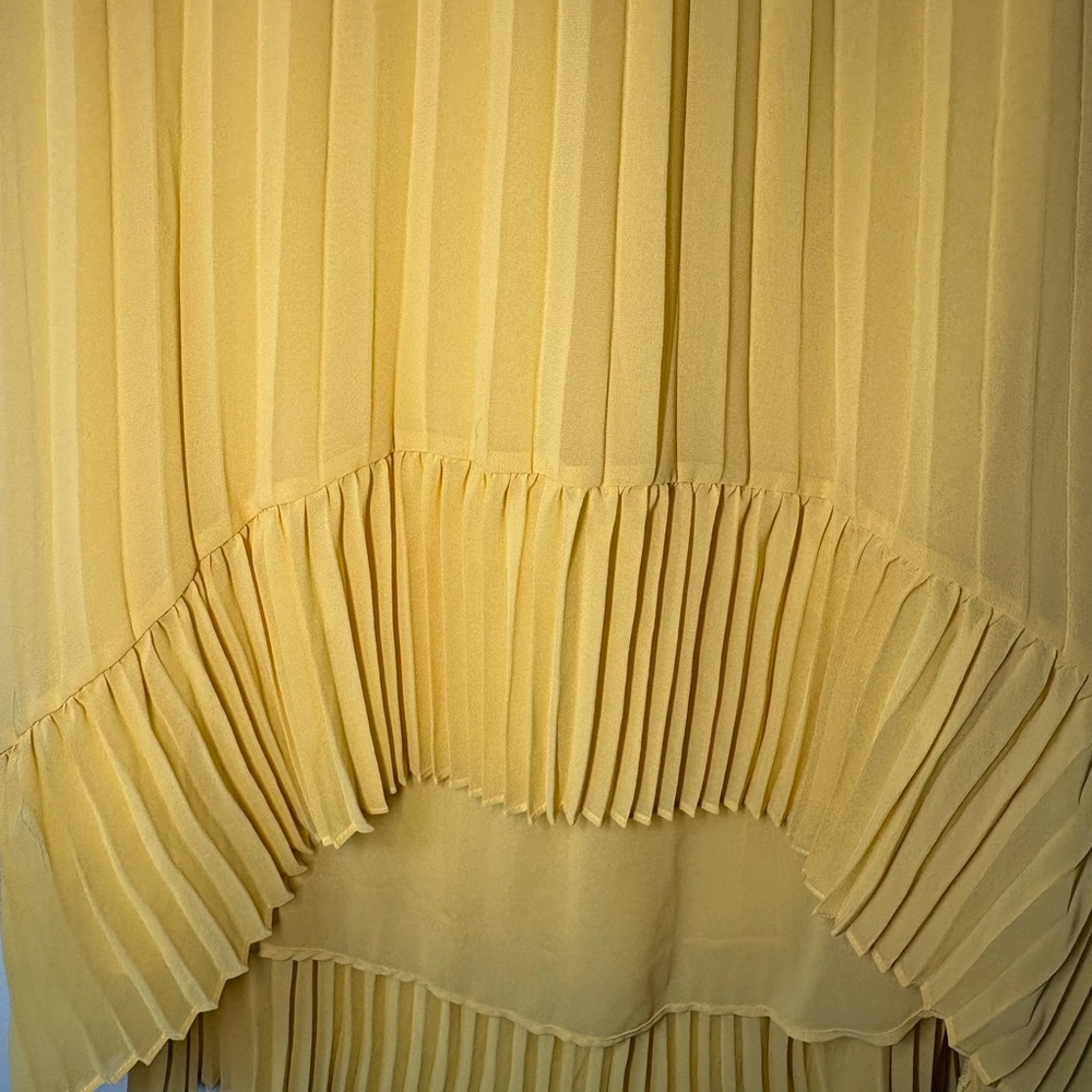 NWT | Women’s Madison A-Line Skirt | Vibrant Yellow | Pleats & Ruffle | Stunning - Picture 7 of 14